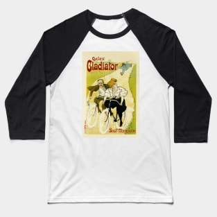 CYCLES GLADIATOR PARIS 1897 Vintage Poster Advertisement by French Artist Ferdinand Mifliez Misti Baseball T-Shirt